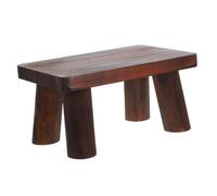 IWOWHERO Taburete De Madera Pequeño Para Ancianos Escalón Antideslizante Portátil Para Cocina Baño y Dormitorio Soporte Ligero y Resistente Para Uso Diario