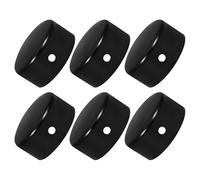 IWOWHERO Tapas Redondas de Acero Inoxidable para Barandilla de Escalera Interior, 6 Piezas, Diseño Elegante para Embellecer y Reforzar Pasamanos de Madera