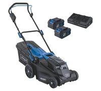 Scheppach Cortacésped Inalámbrico BC-MP380-X SET XL2 de 38 cm con Batería y Cargador