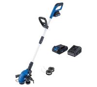 Scheppach C-LT300-X Recortadora inalámbrica 2 en 1 con batería de 2 Ah y cargador