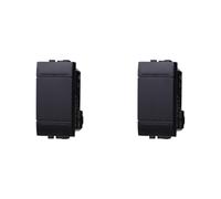 IXTRIMA Botón 1P 16 A unipolar color negro compatible con Bticino Living International/Light 2 unidades