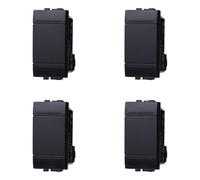 IXTRIMA Botón 1P 16 A unipolar color negro compatible con Bticino Living International/Light 4 unidades