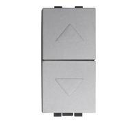 IXTRIMA Botón interruptor 2P 10 A persianas color gris compatible con Bticino Living International 1 unidad