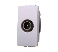 IXTRIMA Conector toma TV pasante macho color blanco compatible con Bticino Living Light/international 1 unidad