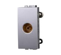 Ixtrima Conector toma TV terminal hembra color gris compatible con Bticino Living Light/international 1 unidad
