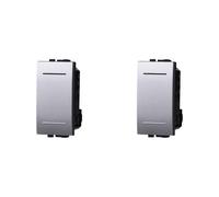 IXTRIMA Desviador 1P 16 A unipolar color gris compatible con Bticino Living International/Light 2 unidades