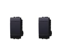IXTRIMA Desviador 1P 16 A unipolar color negro compatible con Bticino Living International/Light 2 unidades