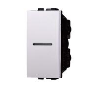 IXTRIMA Interruptor axial unipolar 1P 16A compatible Bticino Livinglight color blanco 1 unidad