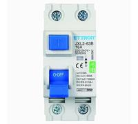 IXTRIMA Interruptor diferencial puro magnetotérmico 2P 16A 30mA curva B 6KA AC/DC 220V 30mA Curva B para carril DIN - 2 módulos DIN - Protección circuitos y seguridad instalaciones