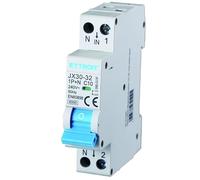 IXTRIMA Interruptor magnetotérmico 1P + N 10 A 220 V 6 KA para riel DIN - 1 módulo DIN - Protección de circuitos y seguridad de instalaciones