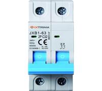 IXTRIMA Interruptor magnetotérmico automático, 2P, 32 A, 220 V, 6 kA, bipolar MCB 2P C32