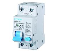 IXTRIMA Interruptor magnetotérmico diferencial 1P + N 25A 300mA 220V-6KA 2 módulos 300mA para carril DIN - Protección circuitos y seguridad instalaciones