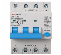 IXTRIMA Interruptor magnetotérmico diferencial 3P + N 16A 300mA 380V-6KA Clase A 300mA para carril DIN - 4 módulos DIN - Protección circuitos y seguridad instalaciones