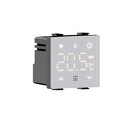 IXTRIMA Tuya - Cronotermostato Conectado con WiFi empotrable módulo programable 2P 240 V Pantalla táctil retroiluminada Color Blanco Compatible con Soportes Vimar Plana