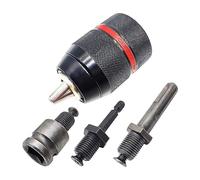 Iyalezirk 2 portabrocas para taladro llave de 1,5-13 mm 1/2 pulgada-20UNF con casquillo SDS-Plus casquillo hexagonal de 1/4 pulgadas, adaptador para llave cuadrada con de 1/2 pulgada