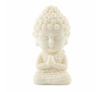 Iyulania Mini estatua de Buda bebé orando, 3.15 pulgadas, bonita figura decorativa meditadora para escritorio, estante, tablero de coche