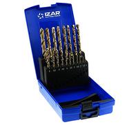 Izar Juego de brocas 25274 DIN 338 1-10 mm paso 0,5 HSSE 5% Co para hierro 19 piezas