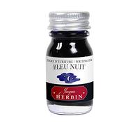 J. Herbin (1 botella de tinta 10 ml para pluma estilográfica , color azul oscuro 2.2 x 2.2 x 5.1 cm