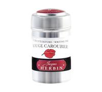 J. Herbin 20122T - Caja de 6 cartuchos para cartuchos de tinta estándar, color rojo
