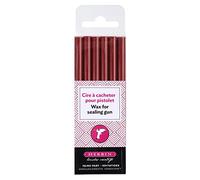 J. Herbin 35812t de cera, caja con 6 asas Hobby para pistola, blanda, color turquesa, color cereza 15.40 x 4.50 x 1