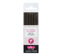 J. Herbin 35812t de cera, caja con 6 asas Hobby para pistola, blanda, color turquesa, color chocolate