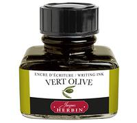 J.Herbin Herbin 13036T - Un flacon d'encre 30 ml pour stylo-plumes et stylos roller, Vert olive