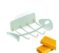 Jabonera de barra para ducha de pared - Estantería para baño con escurridor, estante para almacenamiento de jabón, para baño, casa, apartamento, hotel, lavandería, garaje, área de maquillaje, salón