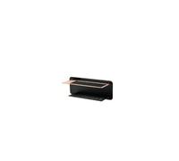Jabonera frontal con diseño moderno de acero s304 con acabado negro y oro rosa Bethari de Imex - Negro / Latón / Imex