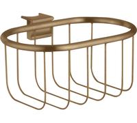 Jabonera hansgrohe AXOR Montreux, para barra de pared Unica, 42066140, Color: Bronce cepillado