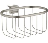 Jabonera hansgrohe AXOR Montreux, para barra de pared Unica, 42066800, Color: Óptica de acero inoxidable