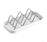 Jabonera ondulada para ducha, soporte de barra de acero inoxidable 304