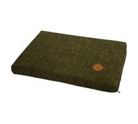 JACK AND VANILLA, Colchón ergonómico de Espuma Duradera para Animales, Funda extraíble y Lavable, diseño Moderno, Dimensiones 45 x 73 cm, Color Verde, Modelo Timeless Manchester