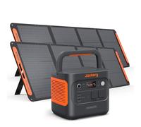 Jackery Explorer 2000 v2 Estación de Energía Portátil 2x200W Panel Solar | 2042Wh/2200W (Max 4400W) LiFePO4 Batería, Carga Rápida de 0-80% en 52 min Generador Solar para Camping, RV, Apagón