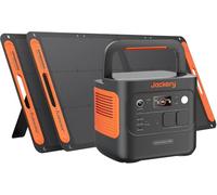 Jackery Explorer 2000 v2 Estación Portátil con 2x100W Panel Solar Plegable | 2042Wh/2200W de Gran Potencia (Max 4400W), Generador Solar Carga Rápida de 0-80% en 52 min para Camping, RV, Apagón