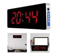 Jacksking Reloj Digital, Relojes de Pared LED con Temperatura de Calendario de 3 Estilos(#2)
