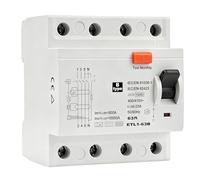 Jadeshay Diferencial 3 Polos más Neutro 63A 30mA 415V RCCB Interruptor Diferencial Magnetotermico Tipo B Trifasico 4 Polos Disyuntor de Corriente Residual para Fotovoltaico y Industrial