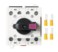 Jadeshay Interruptor de Aislamiento Solar, 32A 1000V DC Protección Fotovoltaica Montaje en Carril DIN para Sistemas Solares