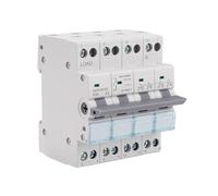 Jadeshay Interruptor de Transferencia Manuale 4P 400VAC 63A Conmutador Modular Magnetotérmico Interruptor Dual Power para Conmutación Manual Entre Dos Fuentes de Alimentación, Montaje en Carril DIN