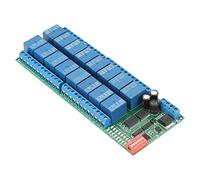 Jadeshay Módulo de Relé,16 Canales Modulo Rele 12V Placa de Relé con Optoacoplador Interruptor para Arduino PLC Puerto Serie RTU RS485