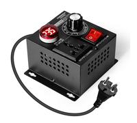 Jadeshay Regulador de Voltaje Electrónico, AC220V Regulador de Voltaje SCR Regulador de Voltaje Continuo Temperatura Motor Controlador de Velocidad del Ventilador Atenuador EU Plug (Size : 5000W)