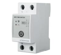 Jadeshay Reloj Programador WiFi Interruptor Horario Inteligente Control Remoto por App Tuya 30 Programaciones Diarias Instalación en Carril DIN Control de Aire Acondicionado y Bomba 2P 63A AC220V