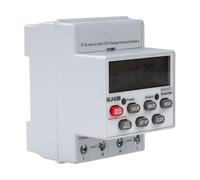 Jadeshay Temporizador Digital, Interruptor Horario Programable 16 Grupos Pantalla LCD 1 Minuto - 168 Horas Temporizador de Contro para Iluminación Eléctrica y Riego