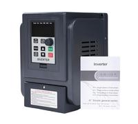 Jadeshay Variador de Frecuencia Monofásico a Trifásico Convertidor de Frecuencia 2.2KW 220V a 380V VFD con Control PWM 50/60Hz 8A Panel Removible para Regulación de Velocidad de Motor