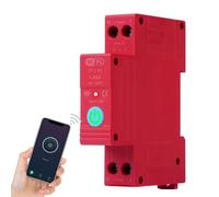 Jadeshay WiFi Disyuntor Inteligente,1P 63A 230VAC Interruptor Rele WiFi Medidor de Energía Inteligente Temporizador con Control Remoto por Voz para Electrodomésticos