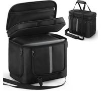 Jaffzora Bolsa de transporte portátil para estación de energía compatible con Anker, Black, 17 x 8.6 x 13.3 inches, Organizador de bolsas