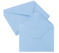 JAGERGREEN 50 Sobres B6 Azules, Sobres de Papel de 137 x 193 mm, 150 gsm