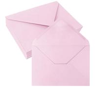 JAGERGREEN 50 Sobres B6 Rosas, Sobres de Papel de 137 x 193 mm, 150 gsm