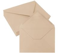 JAGERGREEN 50 Sobres C6 Marrones, Sobres Papel A6 de 108 x 159 mm 150 gsm