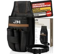 JAHI® Cinturon herramientas Bolsa portaherramientas cintura pequeña Cinturón porta herramientas electricista Bolso profesional Estuche organizador Mochila bandolera funcional Cinto Riñonera Tali