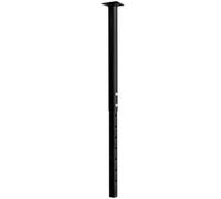 Jahof Pata para Mesa Regulable 55-90cm, Pie para Mueble Ajustable Ø42/38mm, Juego de Pierna de Acero con Tornillos para Escritorio (1 Pieza, Negro)